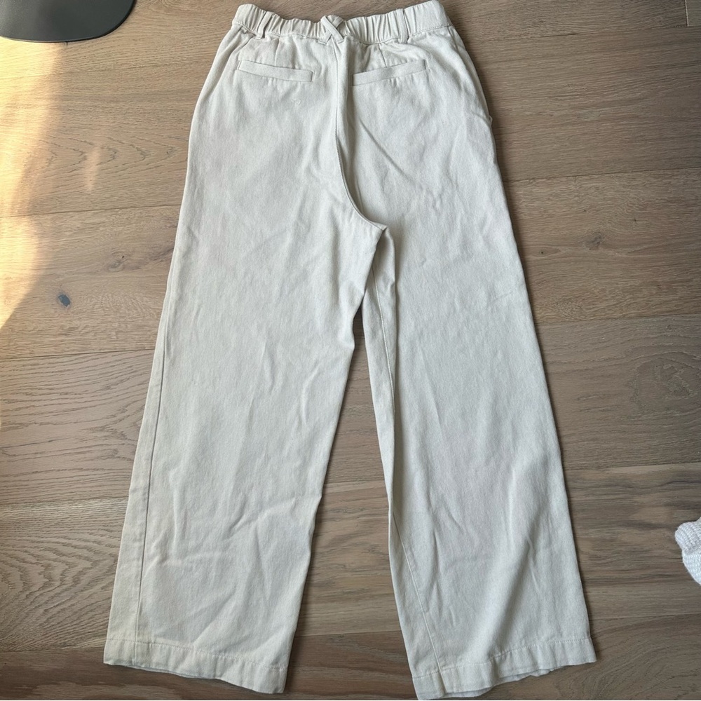 Treasure & Bond Canva Cotton Trousers Beige XS - Picture 6 of 8